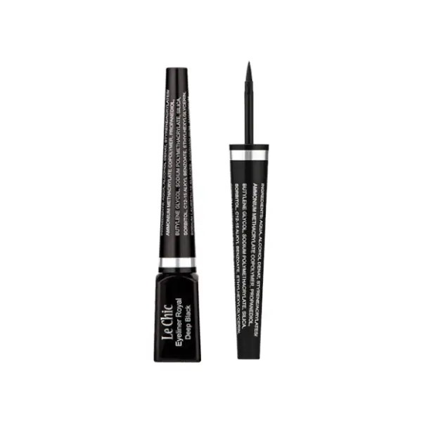 خط چشم ماژیکی فوق مشکی لچیک LeChic Eyeliner Royal Deep Black