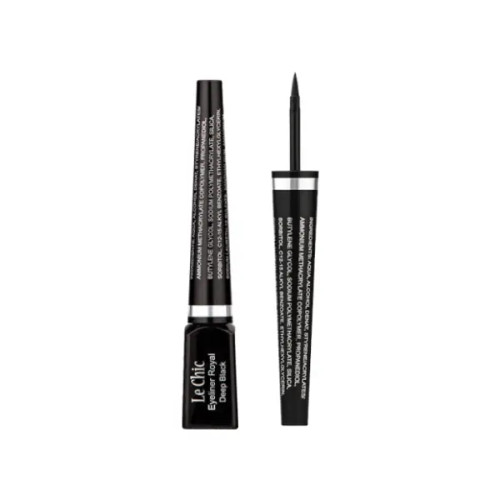 خط چشم ماژیکی فوق مشکی لچیک LeChic Eyeliner Royal Deep Black