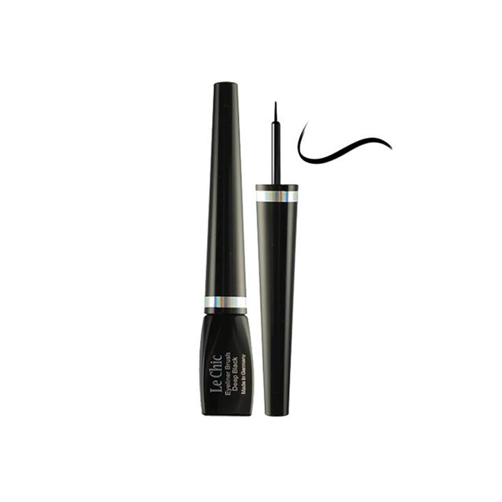لچیک خط چشم کوزه ای مویی lechic eyeliner brush deep black