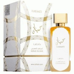 عطر ادکلن لطافه حیاتی گلد الکسیر (حیاتی سفید طلایی) Lattafa Hayaati Gold Elixir یونیسکس اورجینال